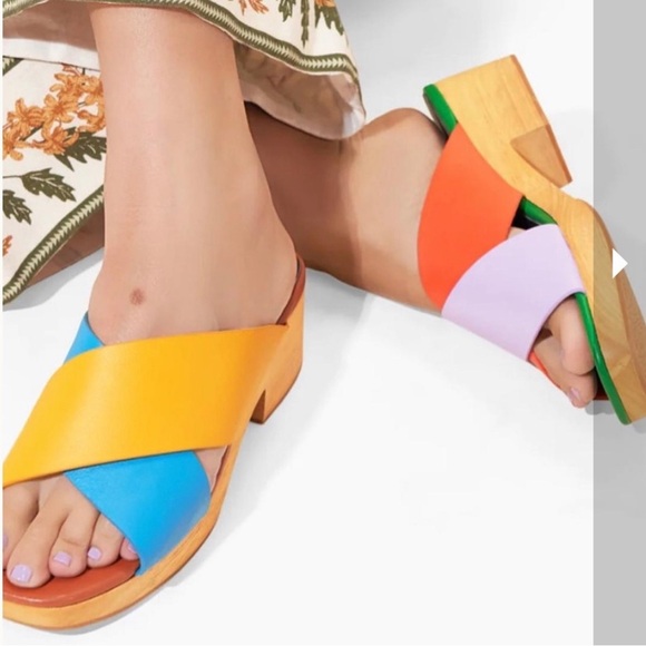 Charlotte Stone Amos low heeled clog sandals - Picture 4 of 10